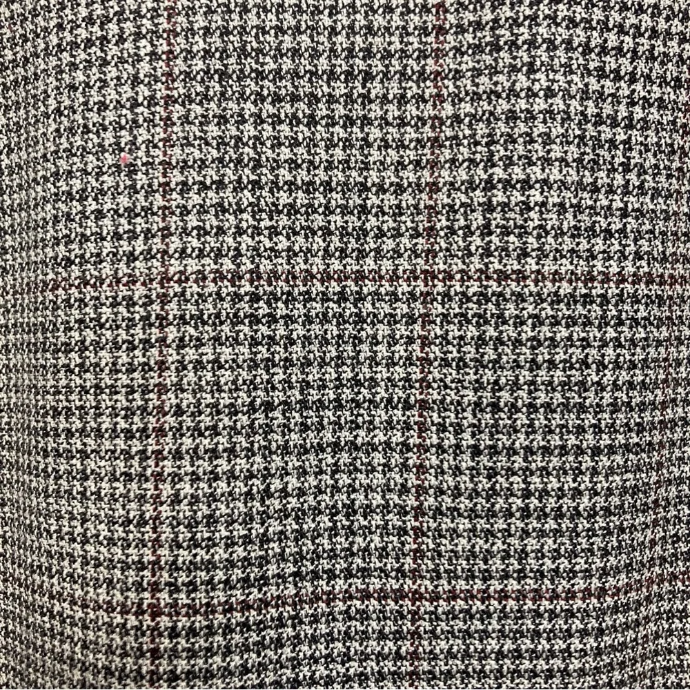 Jos. A. Bank Sport Coat 44R Black and Grey Houndstooth Glen Plaid